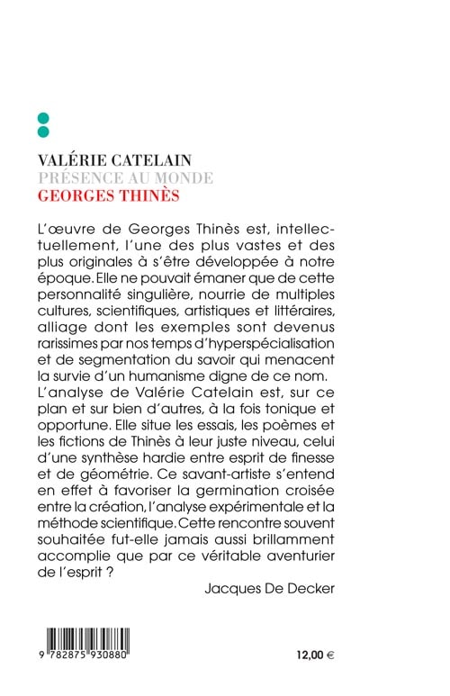 Georges Thinès - Présence au Monde